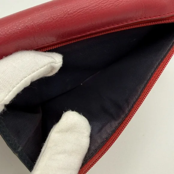 Vintage Christian Dior Double Flap Long Wallet with Unbranded Chain - Picture 17 of 17